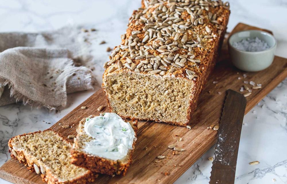 Haferflocken-Quark-Brot